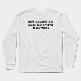 Vatican (black) Long Sleeve T-Shirt